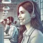 gabriela, operadora del transporte puerta a puerta